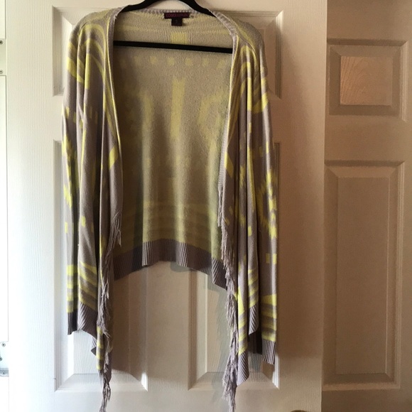 Yellow and grey lammles cardigan - Picture 1 of 2